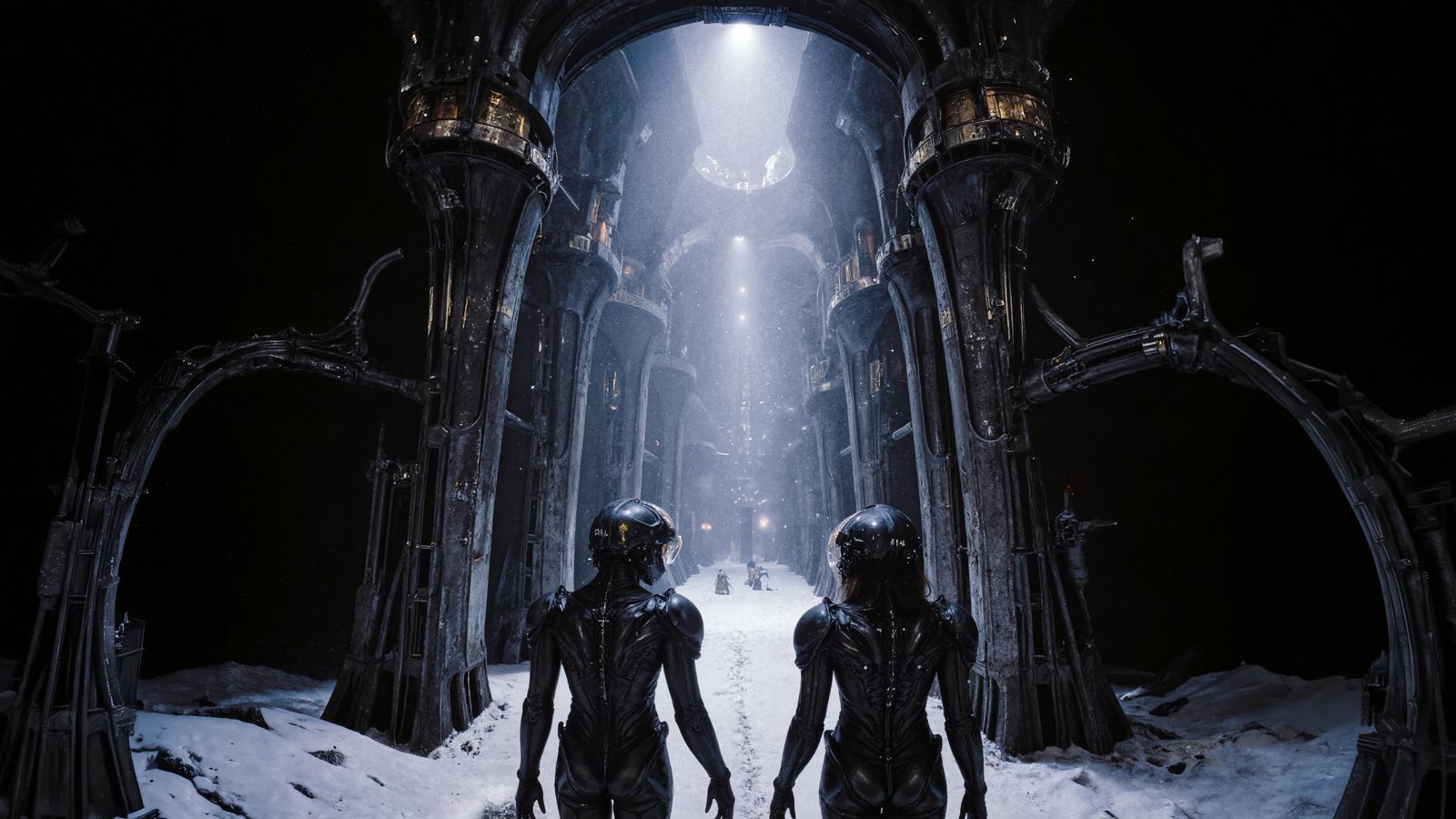 Mechanoid — Wide · Canyon Corridor · Silver