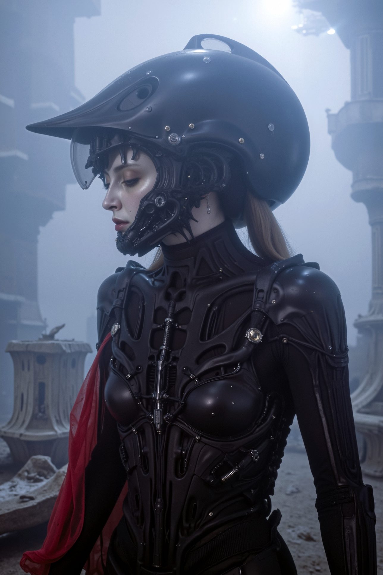 Armored Figure — Portrait · Industrial Subterranean · Black
