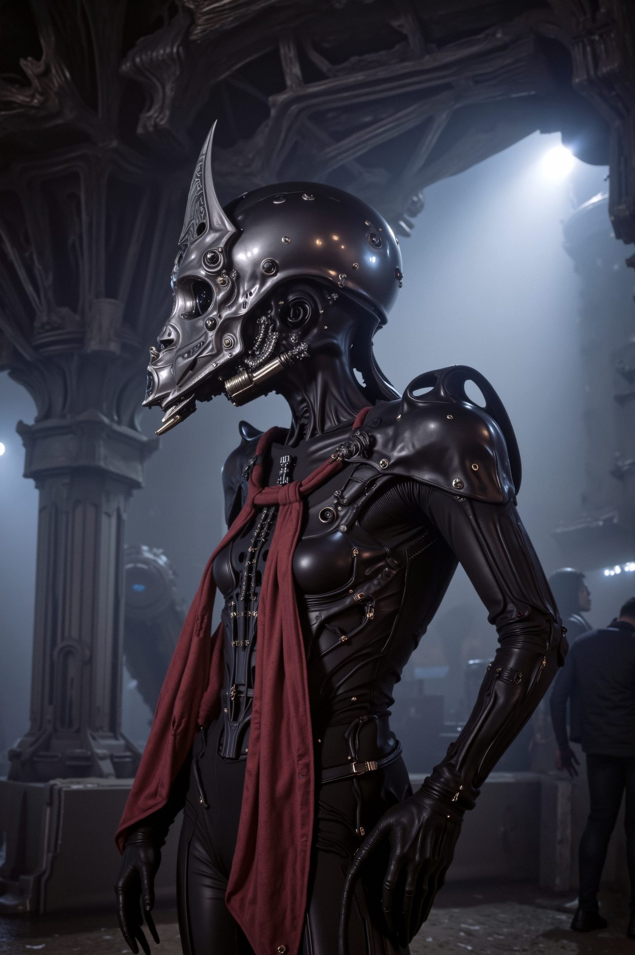 Armored Figure — Detail · Industrial Subterranean · Black