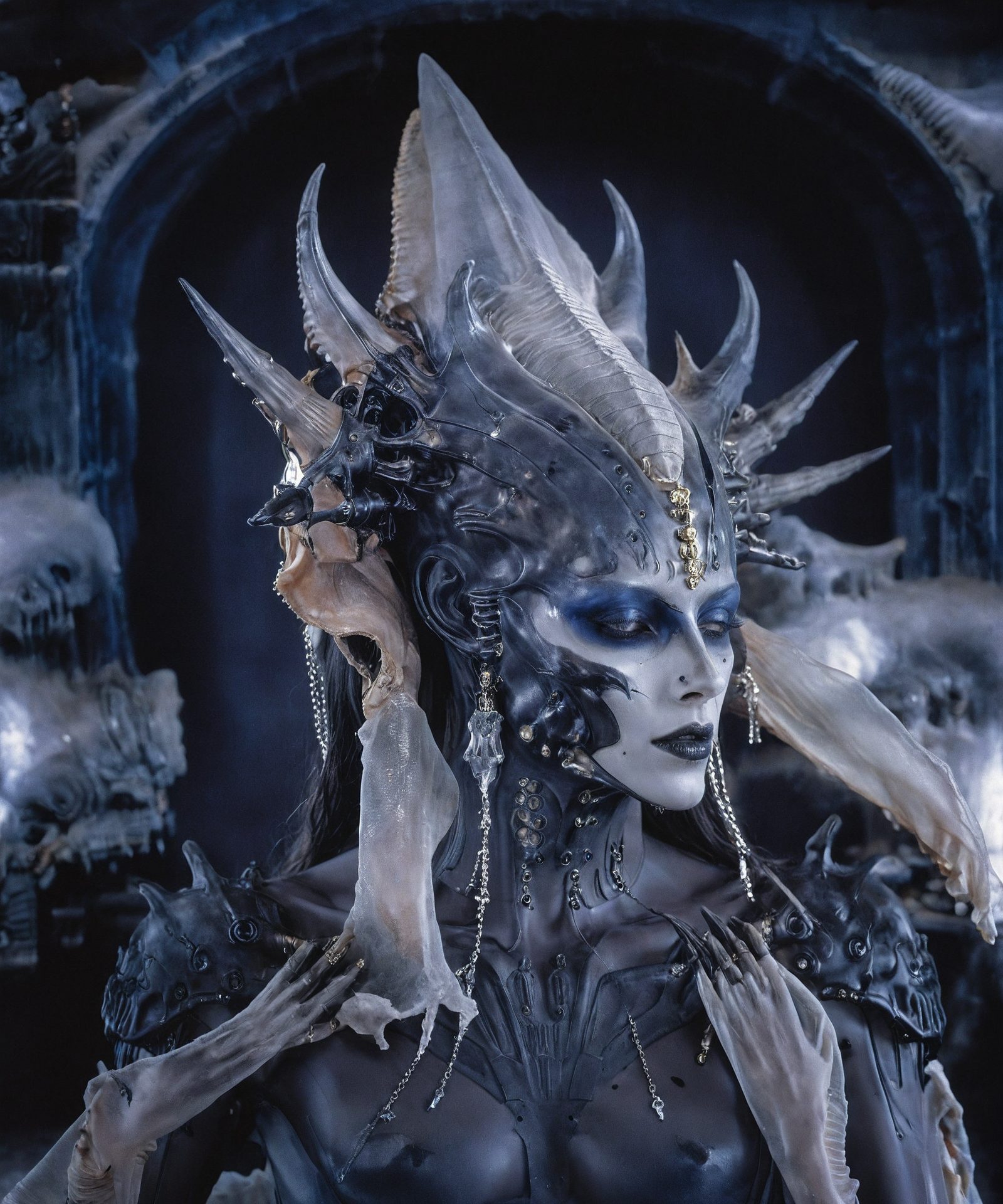 Female Humanoid — Portrait · Subterranean Dune Winter · Silver