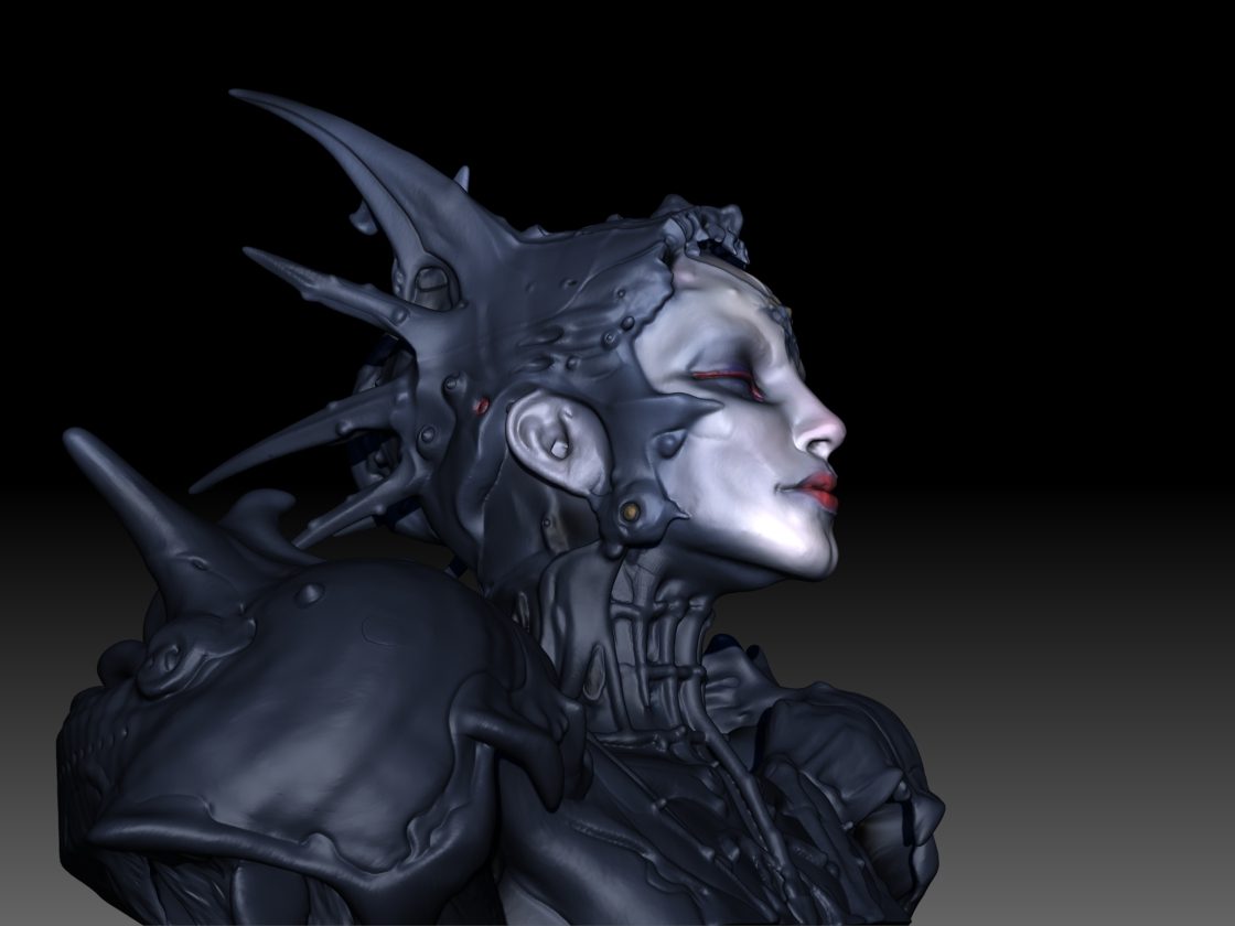 Humanoid — Portrait · Lipid Bilayer Sky · Black