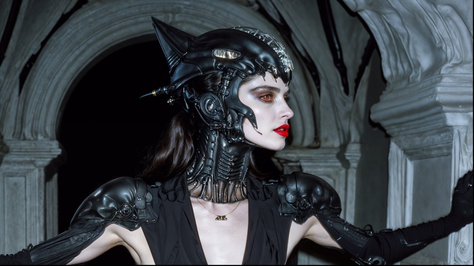 Humanoid — Portrait · Industrial Subterranean · Black