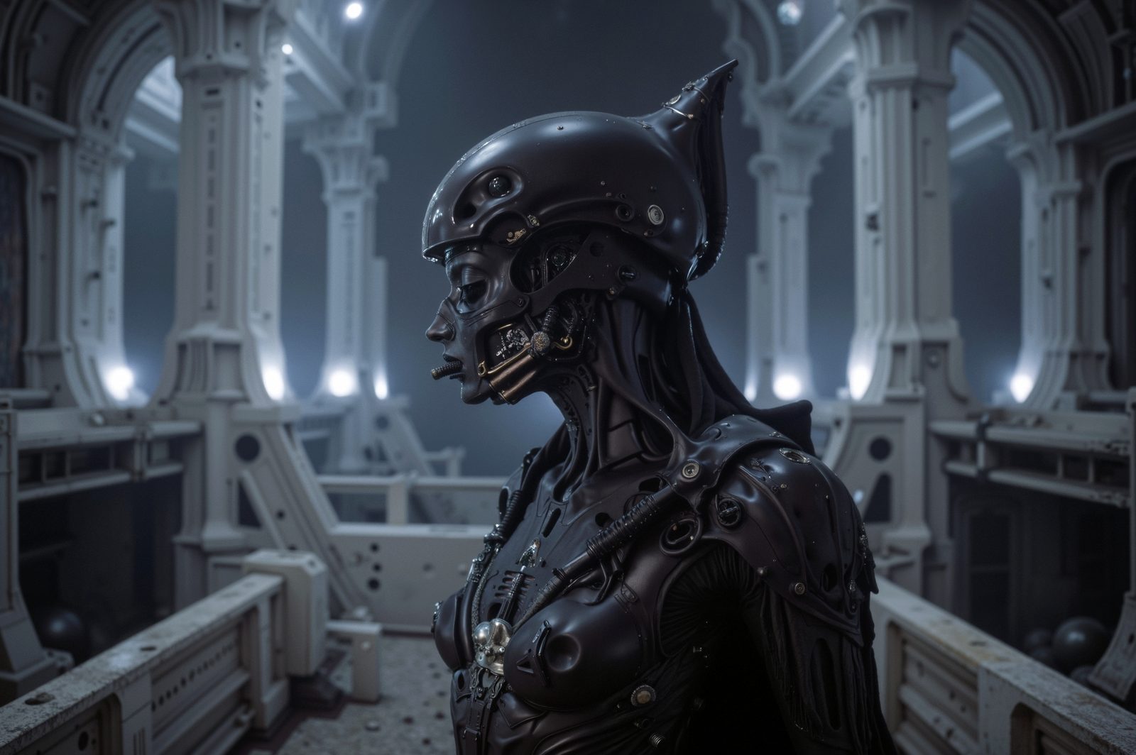 Armored Figure — Portrait · Subterranean Dune · Black