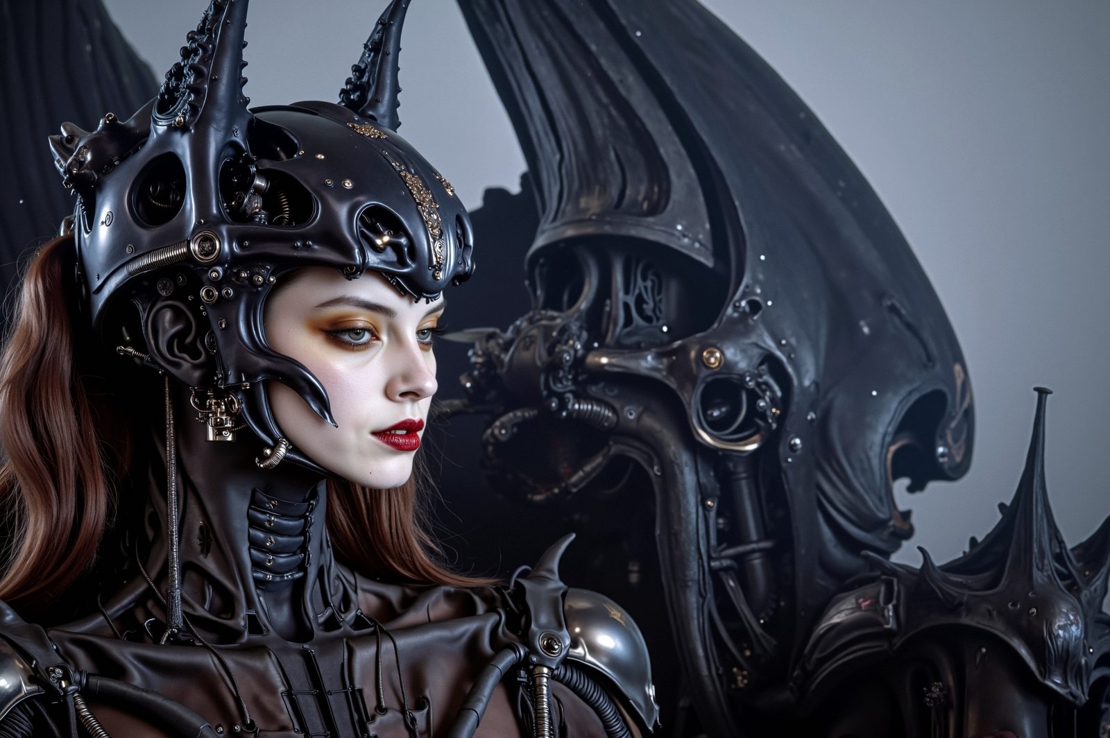 Armored Figure — Portrait · Industrial Subterranean · Silver