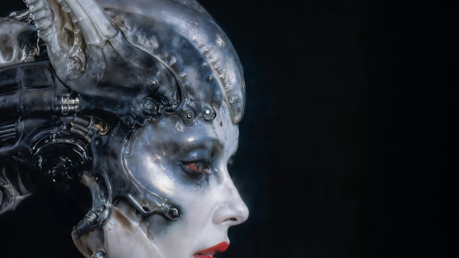 Female Humanoid — Portrait · Lipid Bilayer Sky · Silver