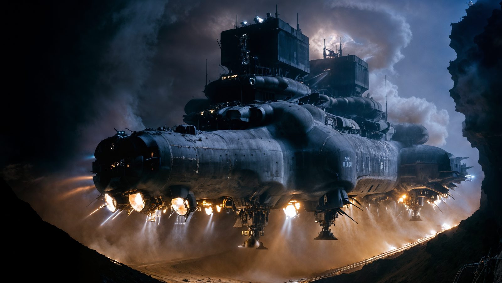 Industrial Subterranean — Wide · Industrial Subterranean · Black