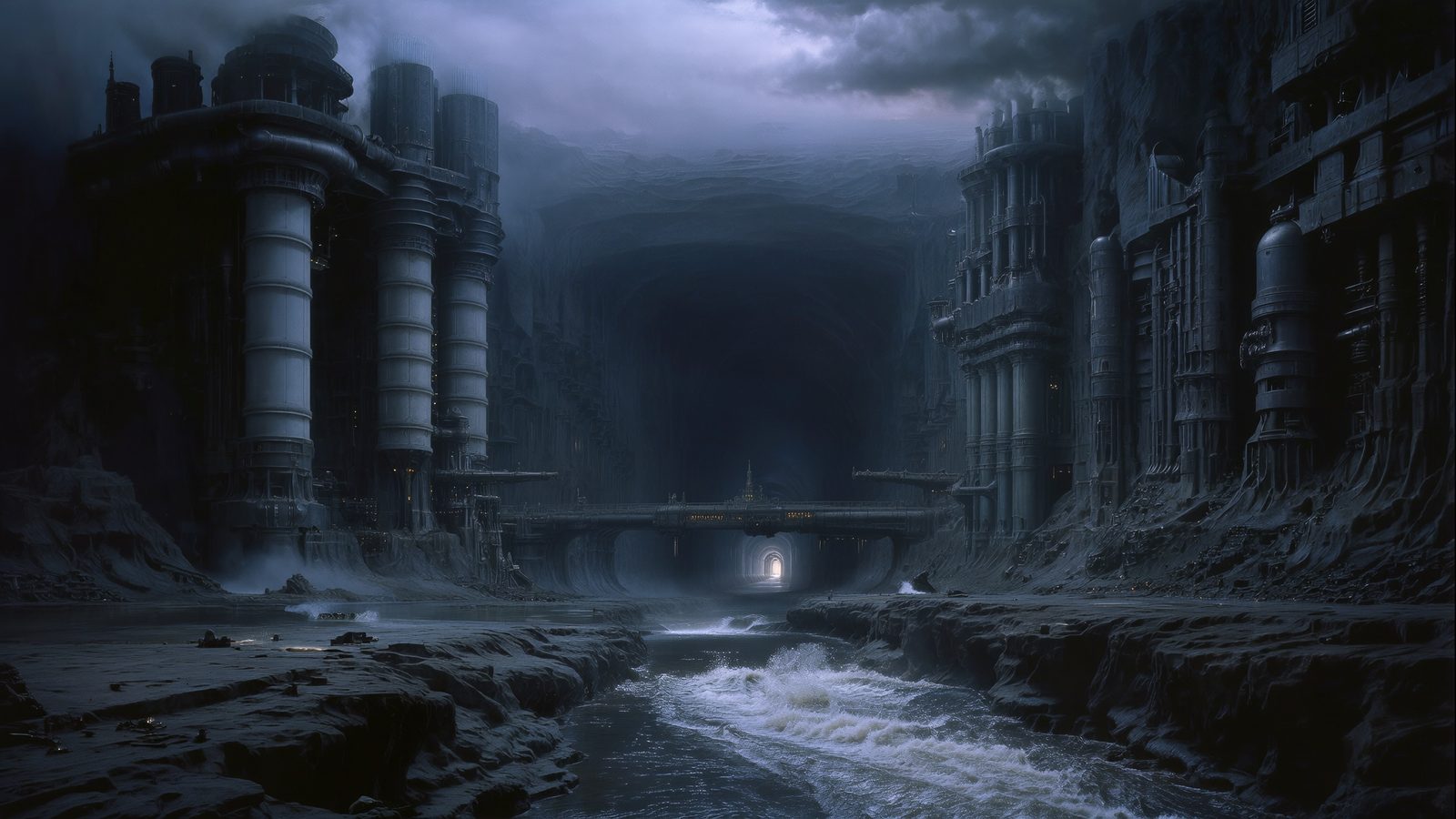 Industrial Subterranean — Wide · Industrial Subterranean · Black